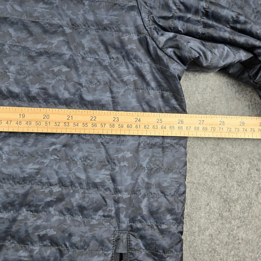 Straight Down Jacket Mens XXL Blue Camo Puffer Quilted Full Zip Golf Gorpcore - Picture 11 of 13